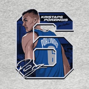 Kristaps Porzingis Dallas Offset T-Shirt